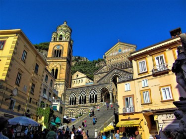 Photographie intitulée "Amalfi 2011" par W. Marek Cholody, Œuvre d'art originale, Photographie manipulée