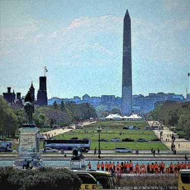 Photography titled "National Mall" by W. Marek Cholody, Original Artwork, Manipulated Photography