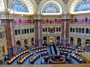 Photography titled "Library of Congress…" by W. Marek Cholody, Original Artwork, Manipulated Photography
