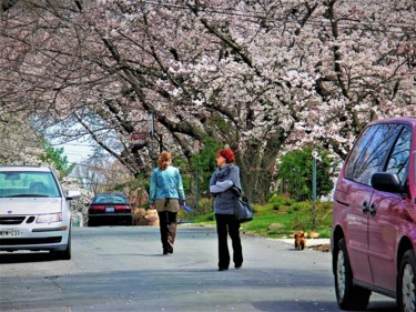 Fotografia intitolato "Cherry Blossom in B…" da W. Marek Cholody, Opera d'arte originale, Fotografia manipolata