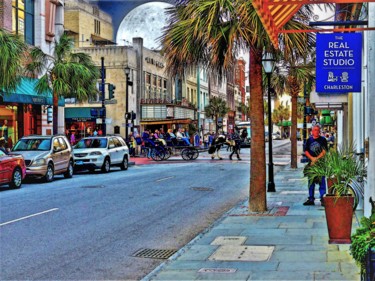 Photography titled "Old Town Charleston" by W. Marek Cholody, Original Artwork, Manipulated Photography