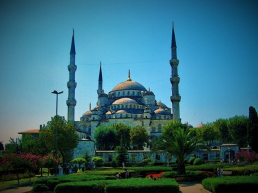 Photography titled "The Blue Mosque (2)" by W. Marek Cholody, Original Artwork, Manipulated Photography