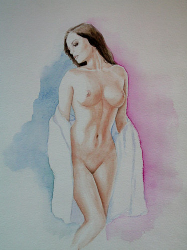 Pittura intitolato "nude1.jpg" da Anna Wigandt, Opera d'arte originale