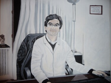 Peinture intitulée "docteur-marc-z.jpg" par Wiktoria Hel, Œuvre d'art originale, Acrylique