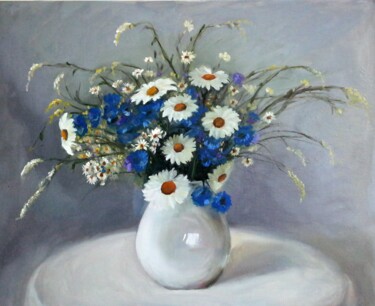 Painting titled "Spring Flowers" by Wiktoria Pydo, Original Artwork, Oil