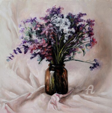 Peinture intitulée "Summer Flowers" par Wiktoria Pydo, Œuvre d'art originale, Huile
