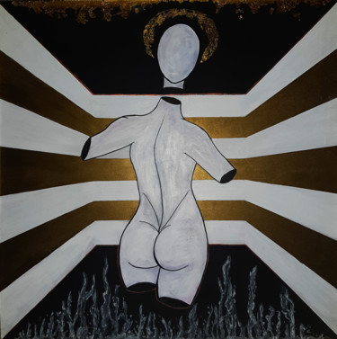 Malarstwo zatytułowany „Ciało” autorstwa Wiktoria Wąchalska, Oryginalna praca, Akryl