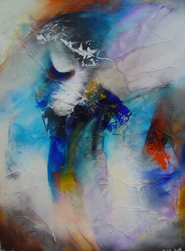 Картина под названием "Shea 12-01" - Wil Lof, Подлинное произведение искусства, Акрил Установлен на Деревянная рама для носи…