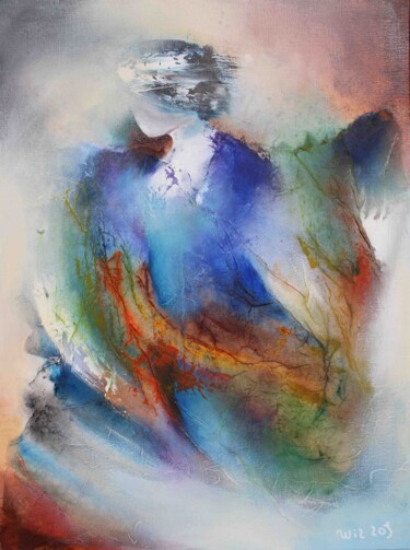 Картина под названием "Shea 24-01" - Wil Lof, Подлинное произведение искусства, Акрил Установлен на Деревянная рама для носи…