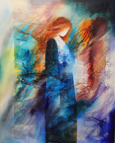Картина под названием "Mystery 05-06" - Wil Lof, Подлинное произведение искусства, Акрил Установлен на Деревянная рама для н…