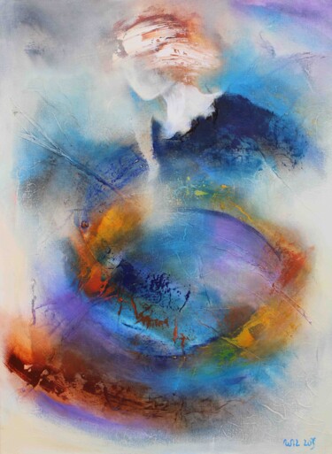 Картина под названием "Shea 24-03" - Wil Lof, Подлинное произведение искусства, Акрил Установлен на Деревянная рама для носи…