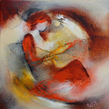 Картина под названием "Eliza 17-05" - Wil Lof, Подлинное произведение искусства, Акрил Установлен на Деревянная рама для нос…