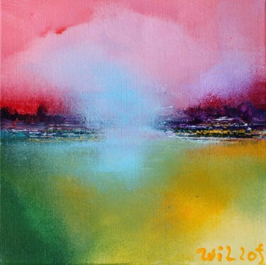 Картина под названием "SummerBreeze 23-11" - Wil Lof, Подлинное произведение искусства, Акрил Установлен на Деревянная рама…
