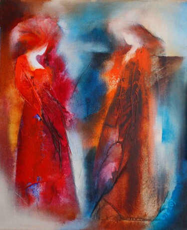 Картина под названием "Phebe 05-06" - Wil Lof, Подлинное произведение искусства, Акрил Установлен на Деревянная рама для нос…