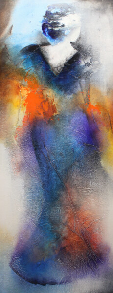 Картина под названием "Marian 14-03" - Wil Lof, Подлинное произведение искусства, Акрил Установлен на Деревянная рама для но…
