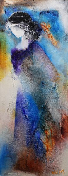 Pintura titulada "Marian 14-04" por Wil Lof, Obra de arte original, Acrílico Montado en Bastidor de camilla de madera