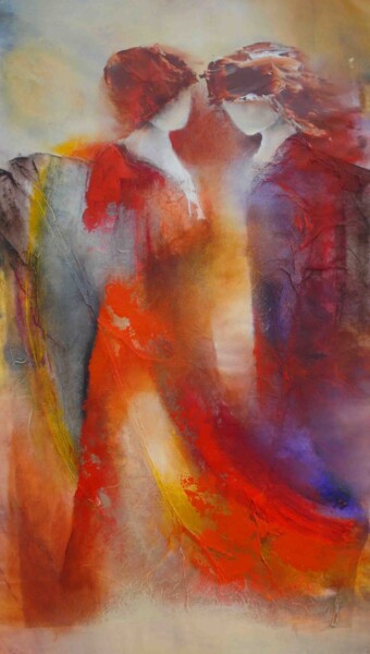 Malerei mit dem Titel "Ryanne 24-04" von Wil Lof, Original-Kunstwerk, Acryl