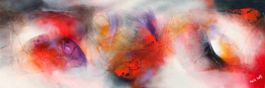 Картина под названием "Abstract 23-02" - Wil Lof, Подлинное произведение искусства, Акрил Установлен на Деревянная рама для…
