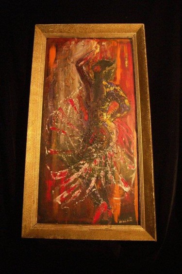 Peinture intitulée "fuego flamenco" par Willo . B, Œuvre d'art originale