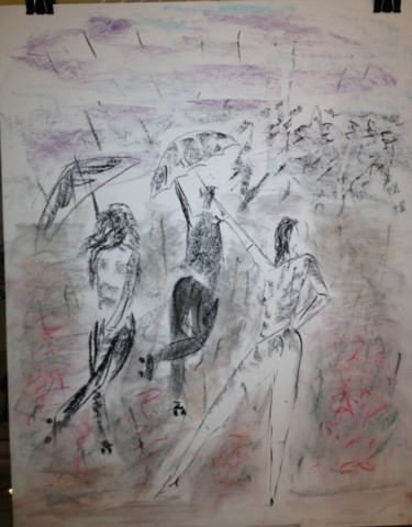 Peinture intitulée "roller-in-the-rain.…" par Willo . B, Œuvre d'art originale