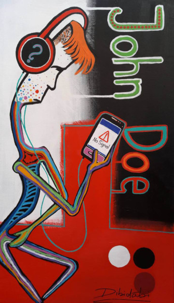 Peinture intitulée "john-doe-60-x100cm.…" par Dibidäbi, Œuvre d'art originale, Acrylique