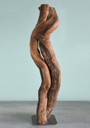Skulptur mit dem Titel "Créature Végétale n…" von Wildinside, Original-Kunstwerk, Holz