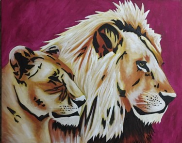 Peinture intitulée "King & Queen" par El-Joa, Œuvre d'art originale