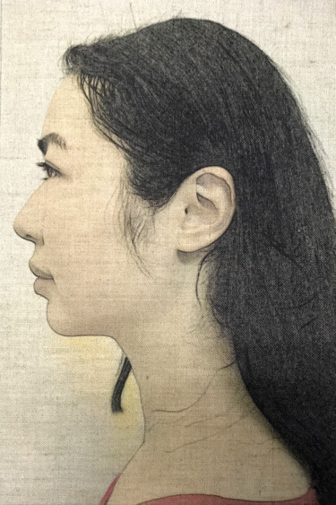 图画 标题为“Profile Portrait Dr…” 由Wilf Tilley, 原创艺术品, 墨