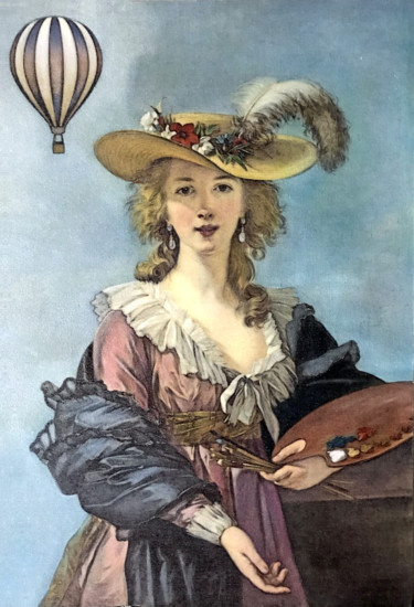 Painting titled "Ballon d'essai Seri…" by Wilf Tilley, Original Artwork, Oil Mounted on Wood Panel