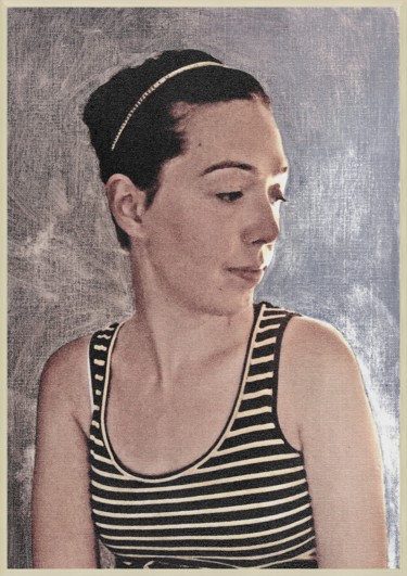 Painting titled "Dr. Rebecca Rohrer" by Wilf Tilley, Original Artwork, Oil Mounted on Other rigid panel