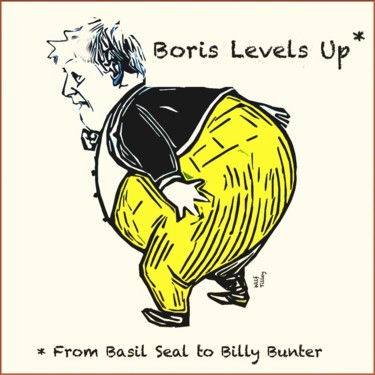Arte digitale intitolato "Boris Levels Up" da Wilf Tilley, Opera d'arte originale, Lavoro digitale 2D
