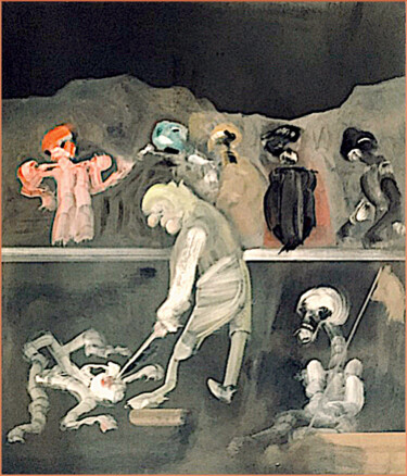Картина под названием "Der Führer" - Wilf Tilley, Подлинное произведение искусства, Масло