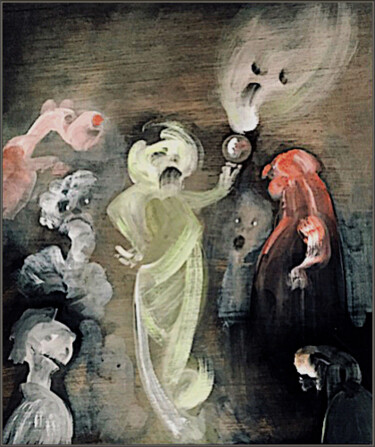Pittura intitolato "The Influencer" da Wilf Tilley, Opera d'arte originale, Olio