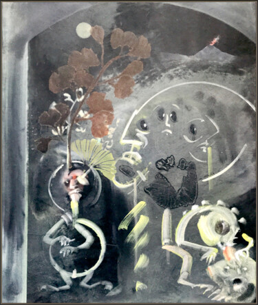 Картина под названием "Symptoms, Signs And…" - Wilf Tilley, Подлинное произведение искусства, Масло