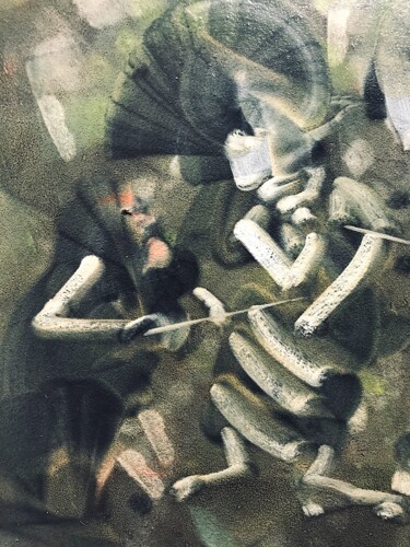 「Detail 1 from: Il g…」というタイトルの絵画 Wilf Tilleyによって, オリジナルのアートワーク, オイル