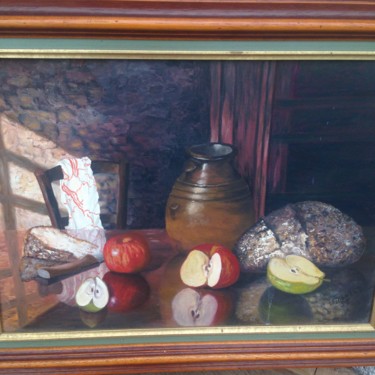 Peinture intitulée "Le Petit-Déjeuner R…" par Wilfrid Gaumer, Œuvre d'art originale, Huile