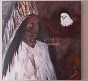 Painting titled "Eagle Spirit" by Wilhelmina Mckittrick, Original Artwork, Other