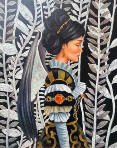 Eleanor of Toledo Painting titled "Eleanor of Toledo" by Wilhem Von Kalisz, Original Art, Oil Mounted on Stretcher frame