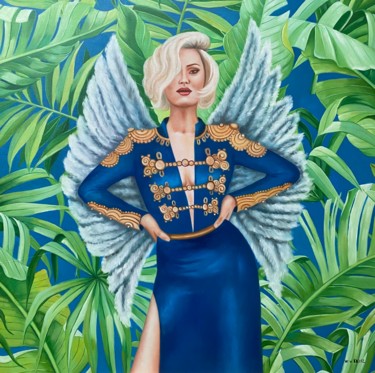 Alessandra Painting titled "Alessandra" by Wilhem Von Kalisz, Original Art, Oil Mounted on Stretcher frame