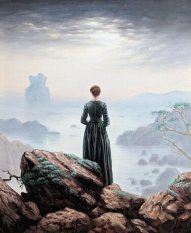 Картина под названием "Wandering Beyond" - Wilhem Von Kalisz, Подлинное произведение искусства, Масло Установлен на Деревянн…