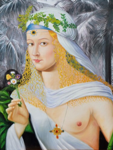 Lucrezia Borgias Painting titled "Lucrezia Borgias" by Wilhem Von Kalisz, Original Art, Oil