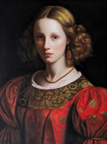 Painting titled "Aurelia" by Wilhem Von Kalisz, Original Artwork, Oil