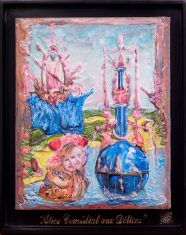 Painting titled "Alice Comédial" by Will Guérin, Original Artwork, Acrylic Mounted on Wood Stretcher frame
