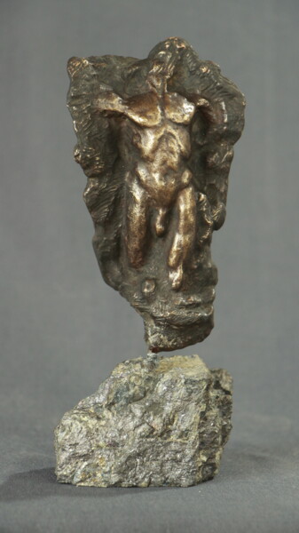 Sculpture titled "Small Male Torso" by Willem Botha, Original Artwork, Bronze