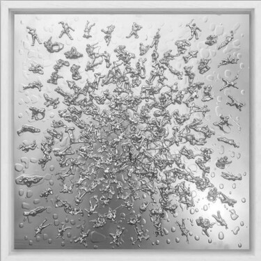 Scultura intitolato "Battle of the plast…" da Willem Van Roozendaal, Opera d'arte originale, Alluminio