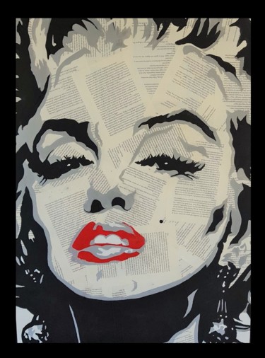 Painting titled "Marylin by Willemijn" by Willemijn Mensens, Original Artwork, Acrylic