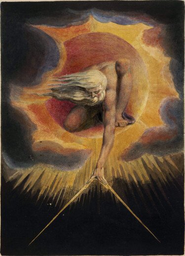 Pintura titulada "Europe a Prophecy" por William Blake, Obra de arte original, Tiza