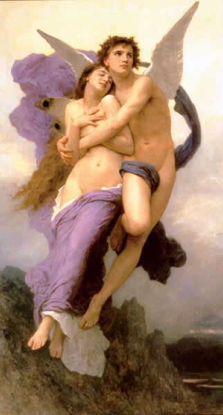 Ζωγραφική με τίτλο "the abduction of ps…" από William Bouguereau, Αυθεντικά έργα τέχνης