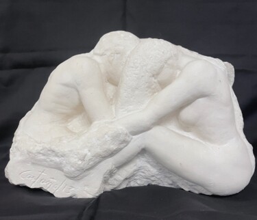 Sculpture intitulée "Tendresse" par William Castaño, Œuvre d'art originale, Pierre