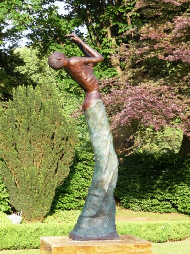 Sculptuur getiteld "Supplique" door William Castaño, Origineel Kunstwerk, Bronzen